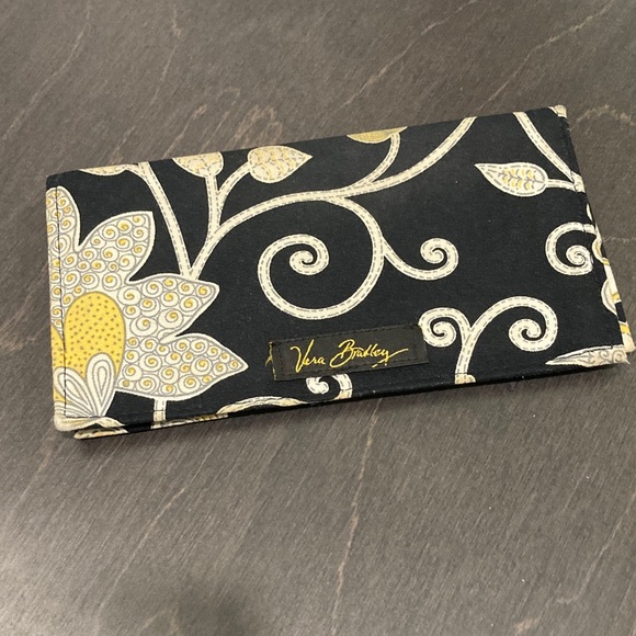 Vera Bradley Black and Yellow Floral Case - Picture 1 of 4